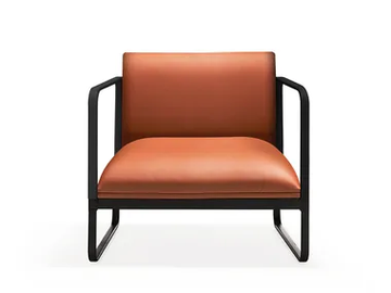 LOFT X - Sled base upholstered armchair with armrests by Quinti Sedute - view 2